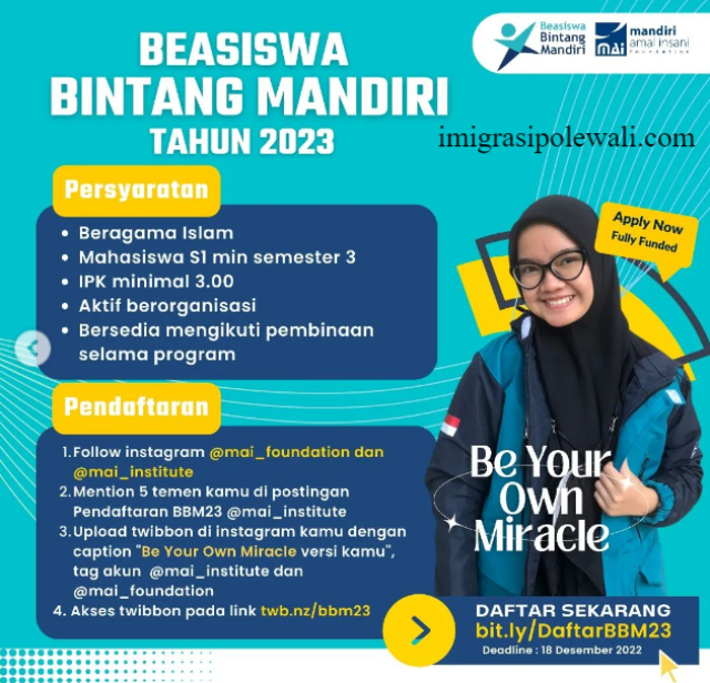 Daftar Lengkap Beasiswa Mandiri Tunas Finance 2023